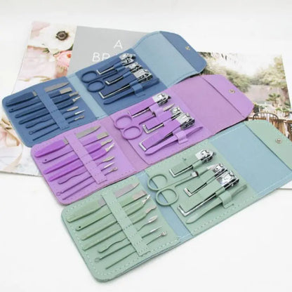 16-Piece Stainless Steel Manicure & Pedicure Kit