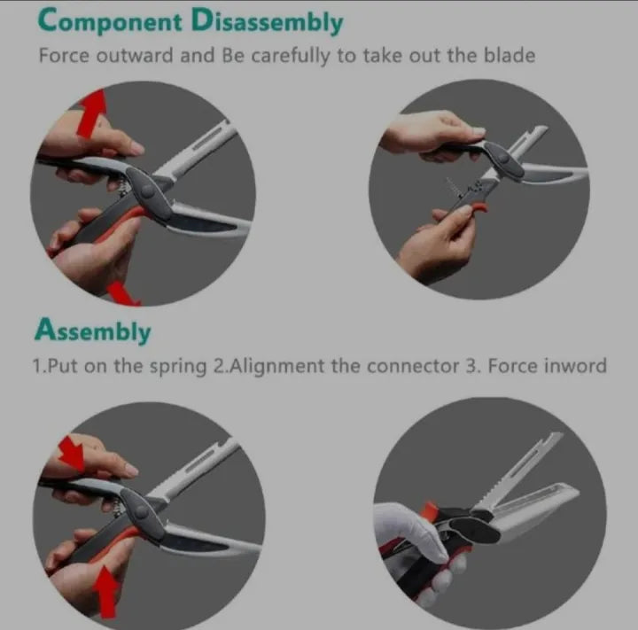 Sharp Cutter Knife Scissor, 2 in 1