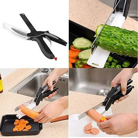 Sharp Cutter Knife Scissor, 2 in 1