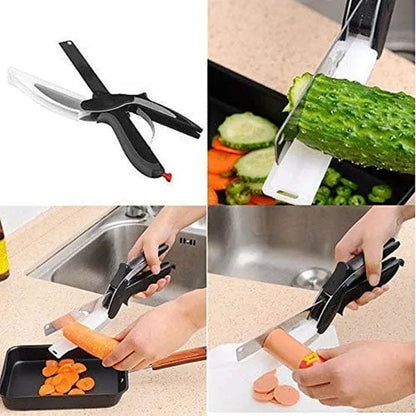 Sharp Cutter Knife Scissor, 2 in 1
