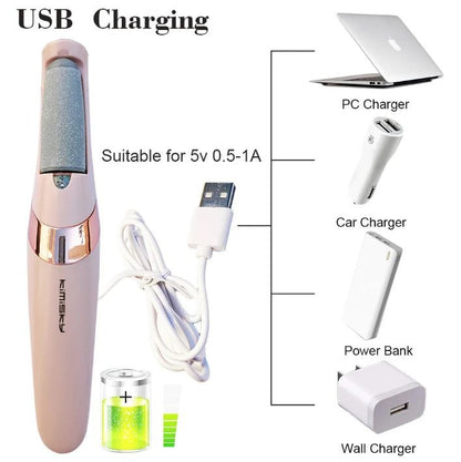 Rechargeable Electric Pedi Foot Filer & Callus Remover