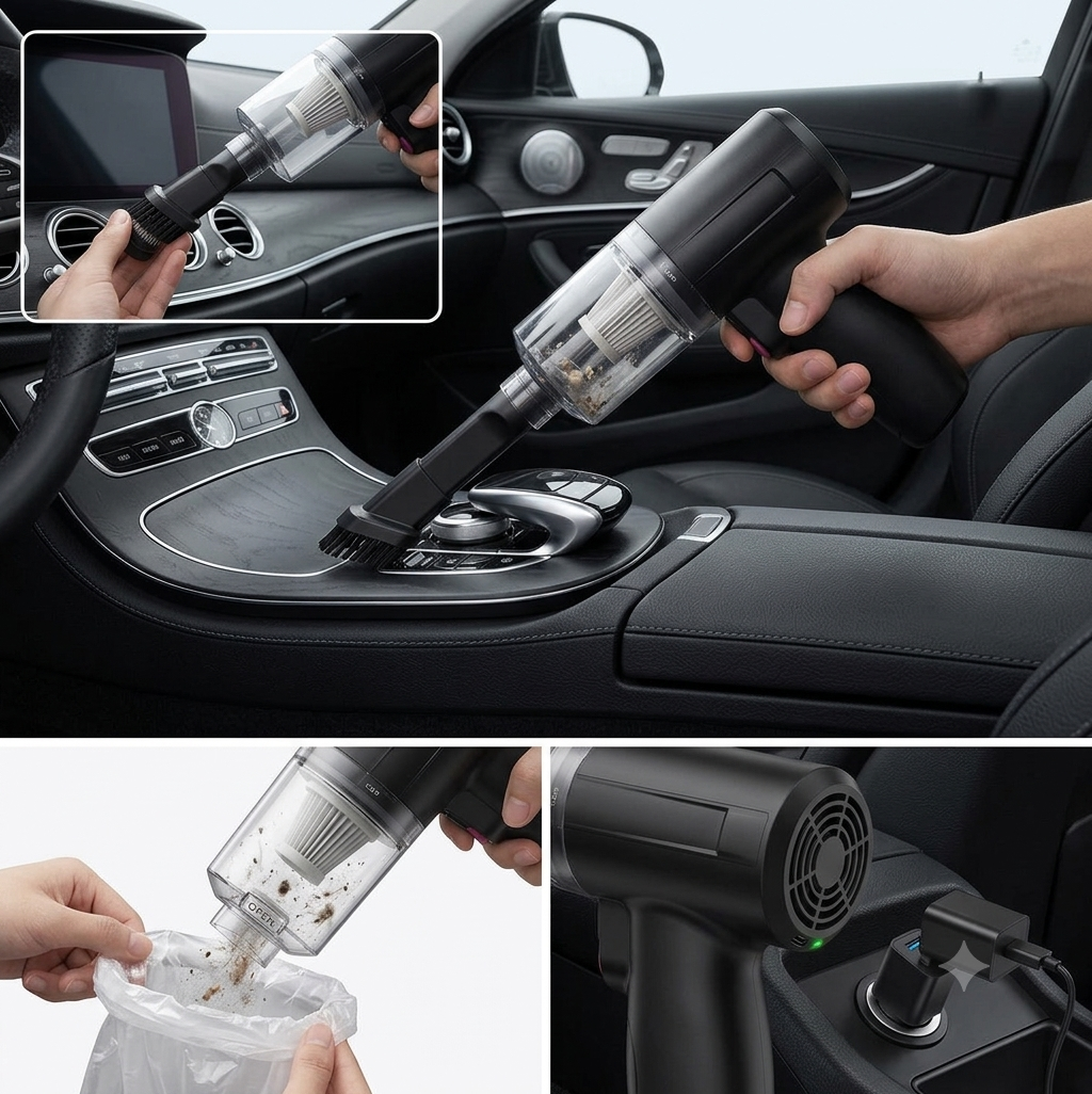 Portable Cordless Mini Vacuum Cleaner